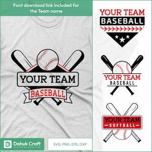 Custom Baseball Team Logo SVG (V-4), Personalized Baseball Team Name SVG, Baseball Team Shirt Design, Vinyl Cut