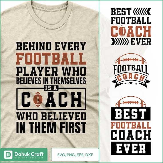 Football Coach SVG Bundle: Sports T-Shirt Design (Digital Download)