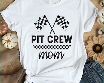 Pit Crew Mom Racing SVG: Car Racing Birthday Design (Digital Download)
