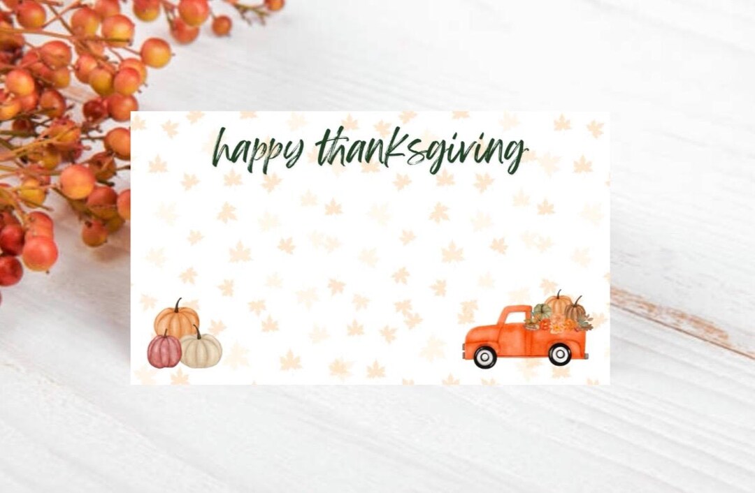 Little Thanksgiving Note Cards - Etsy
