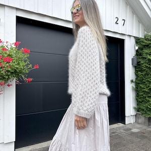 Sweater «ROMBER» -  Knitting Pattern in PDF Format with Video Tutorials, from Cast-On to Bind-Off – Knitting by SmithOlgaKnitting