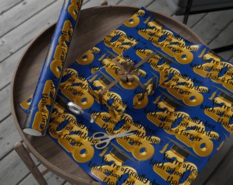 You're officially done with school, not with chaos  -that's forever. Wrapping Paper | Graduation Celebration Gift Wrap Roll