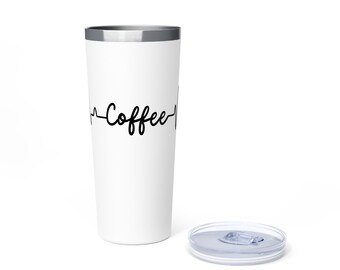 Bicchiere da caffè con battito cardiaco, tazza da viaggio in acciaio inossidabile, regalo per gli amanti del caffè, bicchiere termico personalizzato, perfetto per gli spostamenti
