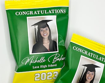 2024 Graduation Chip Bag Wrapper with Photo Portrait Class of 2024