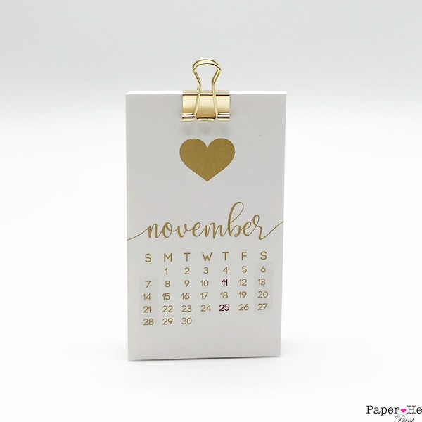 2024 Calendar Business Card Etsy