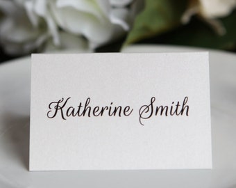 Hochzeit Individuelle Individuelle Tischkarten einfache elegante Namen Gäste Eskorte Karten