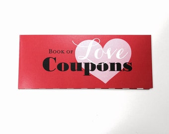 SALE!!!  Love Coupons Valentine's Valentine Anniversary Birthday Gift for Him Coupon Book