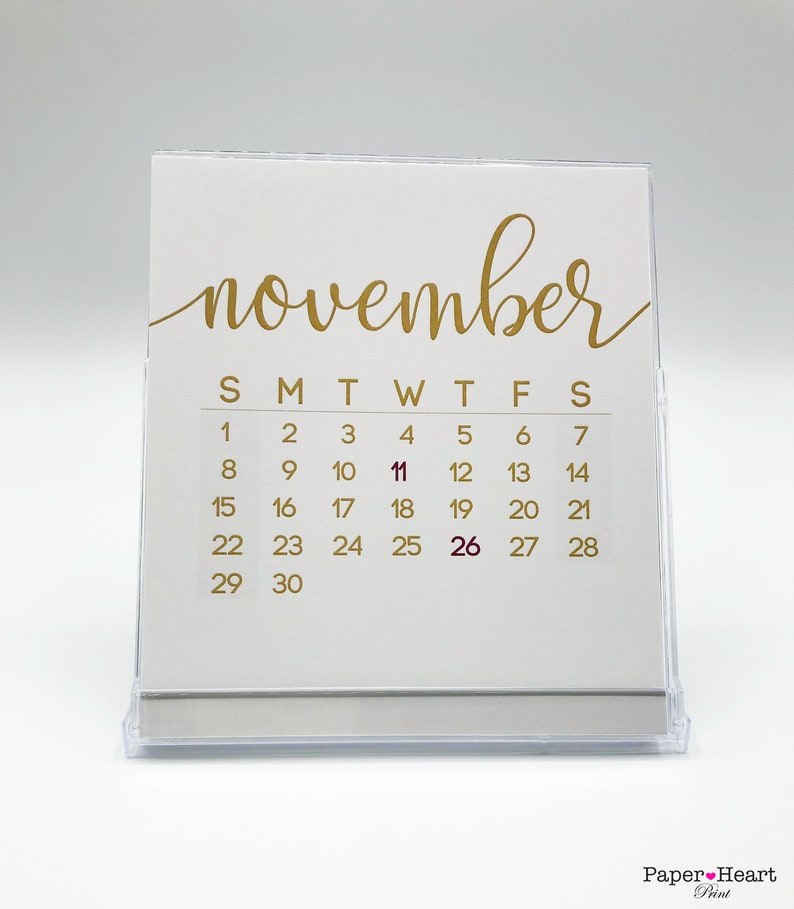 June 25th 2022 Christmas 6 Months Christmas Sale 2022 Desk Calendar Printed Colorful Month | Etsy