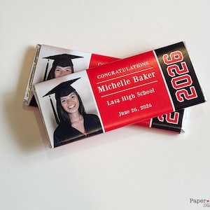 2026 Graduation Hershey Candy Wrapper with Photo Portrait Class of 2026