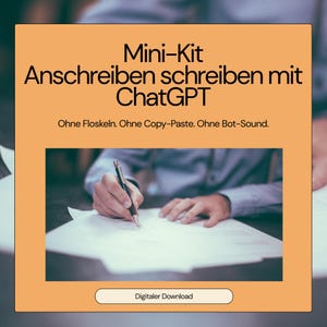 Crie uma carta de apresentação clara com o ChatGPT | Escreva sua aplicação de forma mais inteligente | MiniKit Alemão PDF