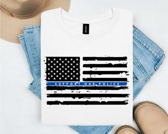 Camiseta Softstyle de Apoyo a Nuestra Policía