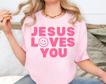 Camiseta Jesús te ama //Softstyle