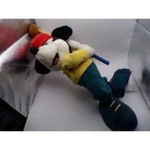 Vintage Mickey Mouse Golfer Plush Doll Beanbag Disney Parks 画像 1