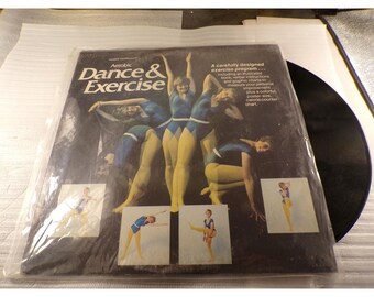 Vintage 1980 Aerobic Dance & Exercise Vinyl LP Hansen House Barbara Ann Auer