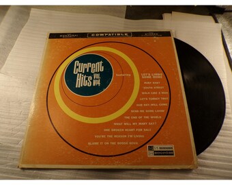 Hit Records Current Hits Vol 4 Vinyl LP HLP 1004 Nashville Sound 1963 Retro Pop
