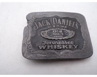 Vintage 1992 Jack Daniels Tennessee Whiskey Belt Buckle Bergamot K-190 USA Made