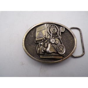 KHD Deutz Engine Belt Buckle Vintage Metal Tractor Farm Equipment