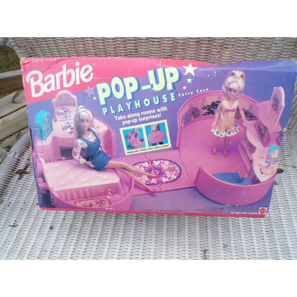 Barbie Pop Up Playhouse Portable Play Anywhere
