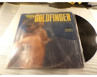 Theme From Goldfinger and Others Vinyl LP Crown Records CLP 5437 1960s Record
