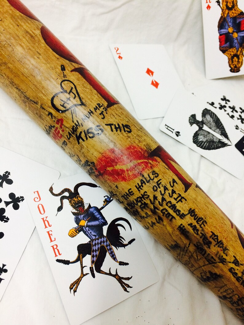 Suicide Squad Harley Quinn Baseball Bat Etsy Suicide Squad Harley Quinn Baseball Bat Etsy