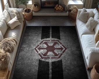 Star Wars Rug, Star Wars Jedi Symbol Rug, Jedi Tattoo Rug, Star Wars Rug, Teen's Room Rug, Graduation Gift Rug, Kids Room Rug, Floor Rug