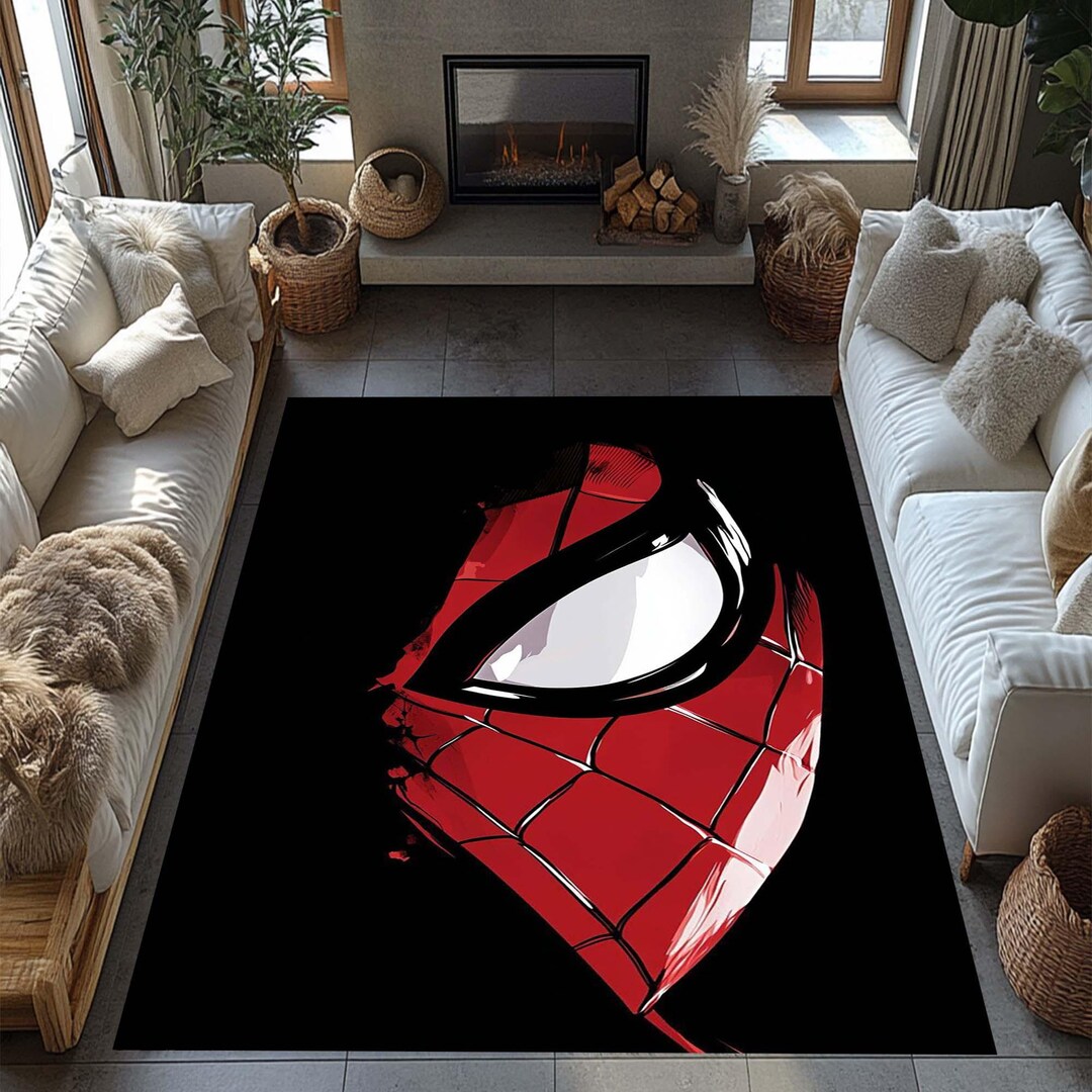 Spiderman, Spiderman Rug, Spider Man Rug, Kids Room Rug, Gift Spiderman ...