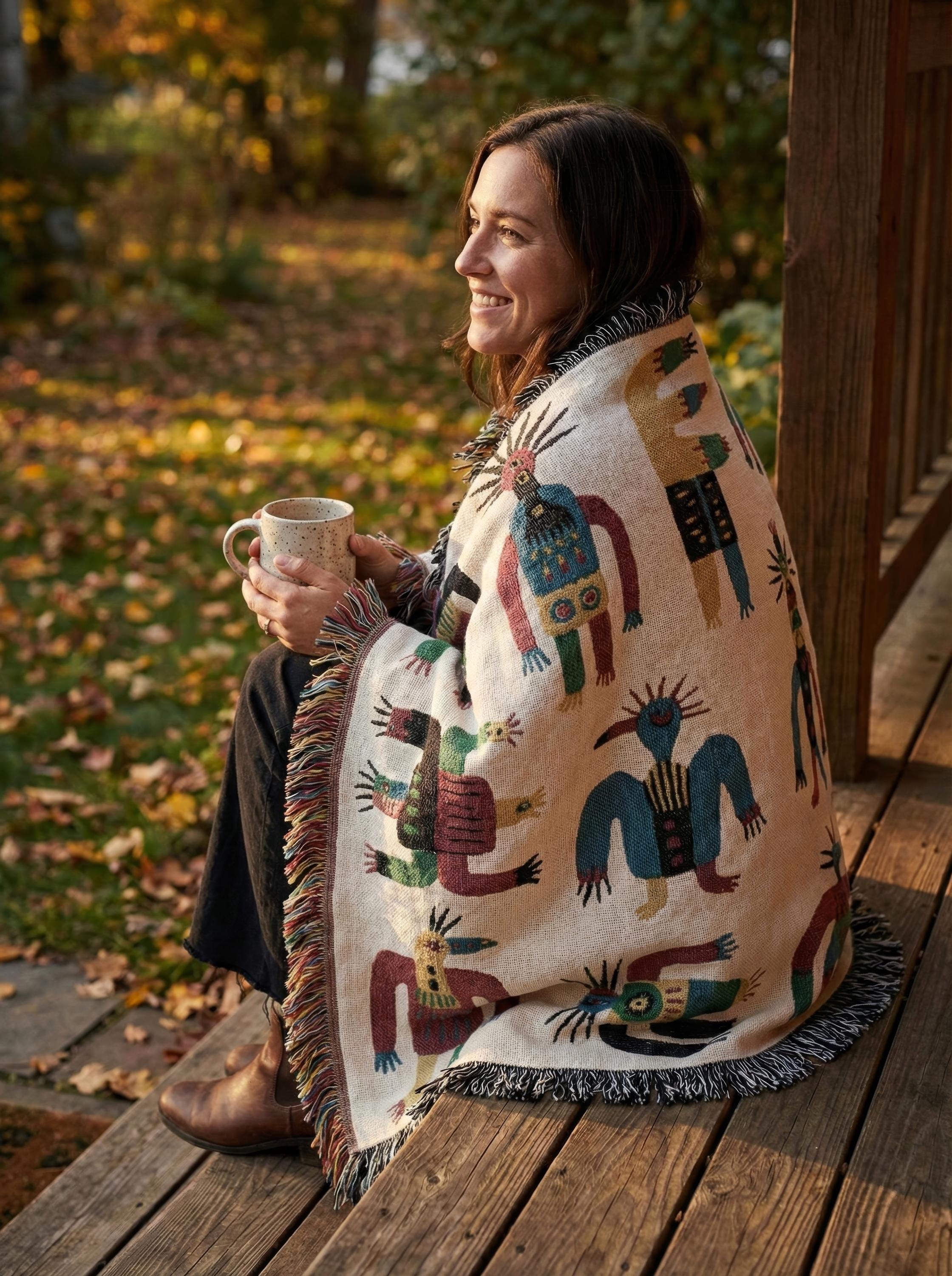 Native American Woven Blanket - Etsy Canada