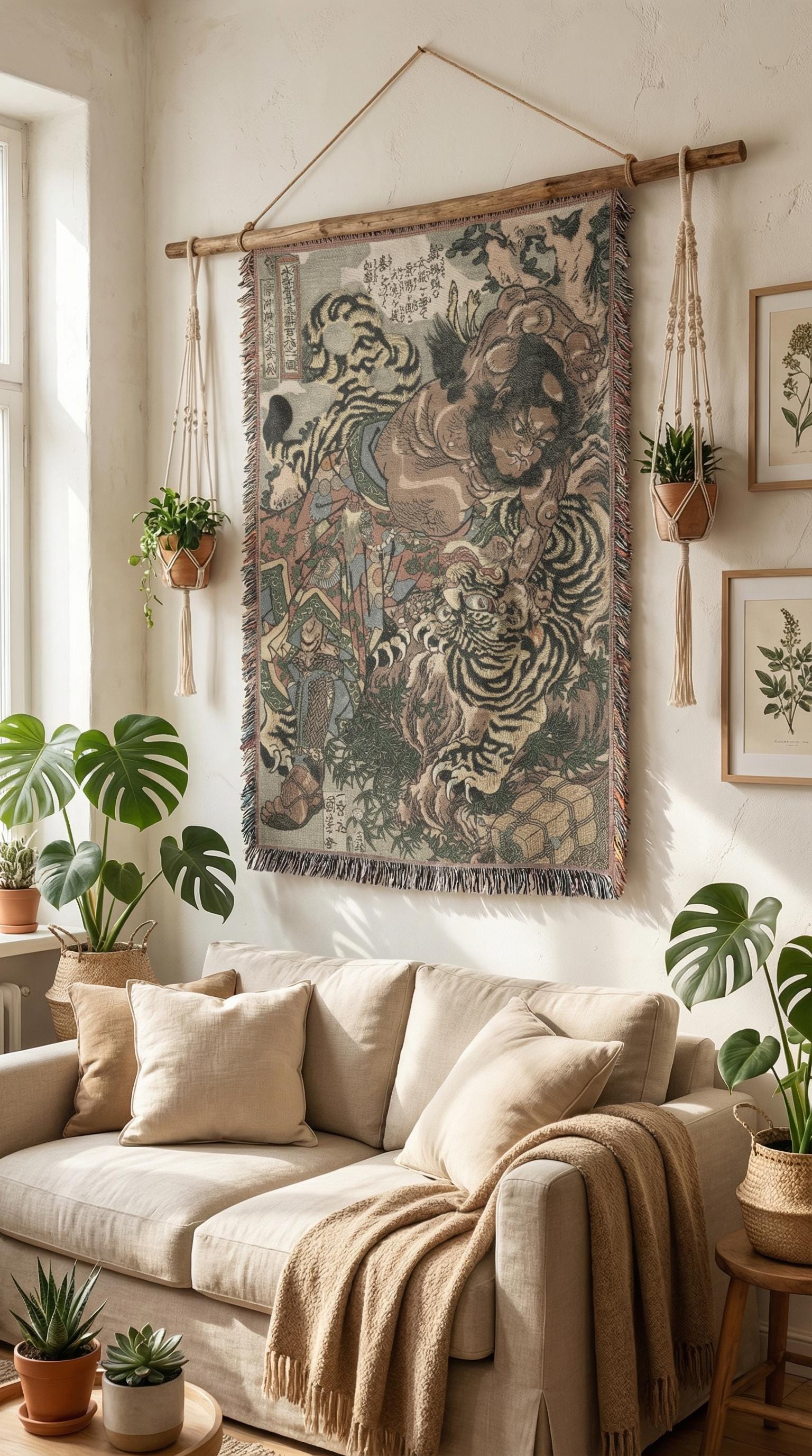 Vintage Tapestry Japanese - Etsy