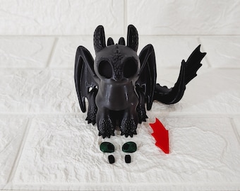 トゥースレス トゥースレス STL 3MF マルチパート。ヒックとドラゴン