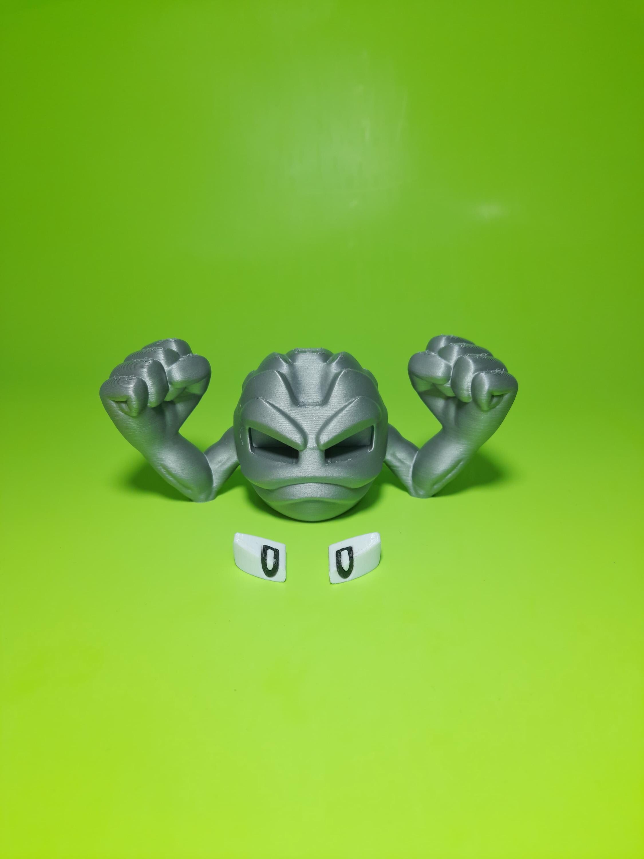 Pokemon - Geodude multipart. No support, no AMS. Digital File STL 3mf. 3D Printing