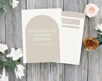 Diario dei ricordi per la Festa della Mamma / Regalo stampabile per la mamma / Pagine da conservare come ricordo emozionante / Lettera alla mamma / Riflessione guidata per le mamme