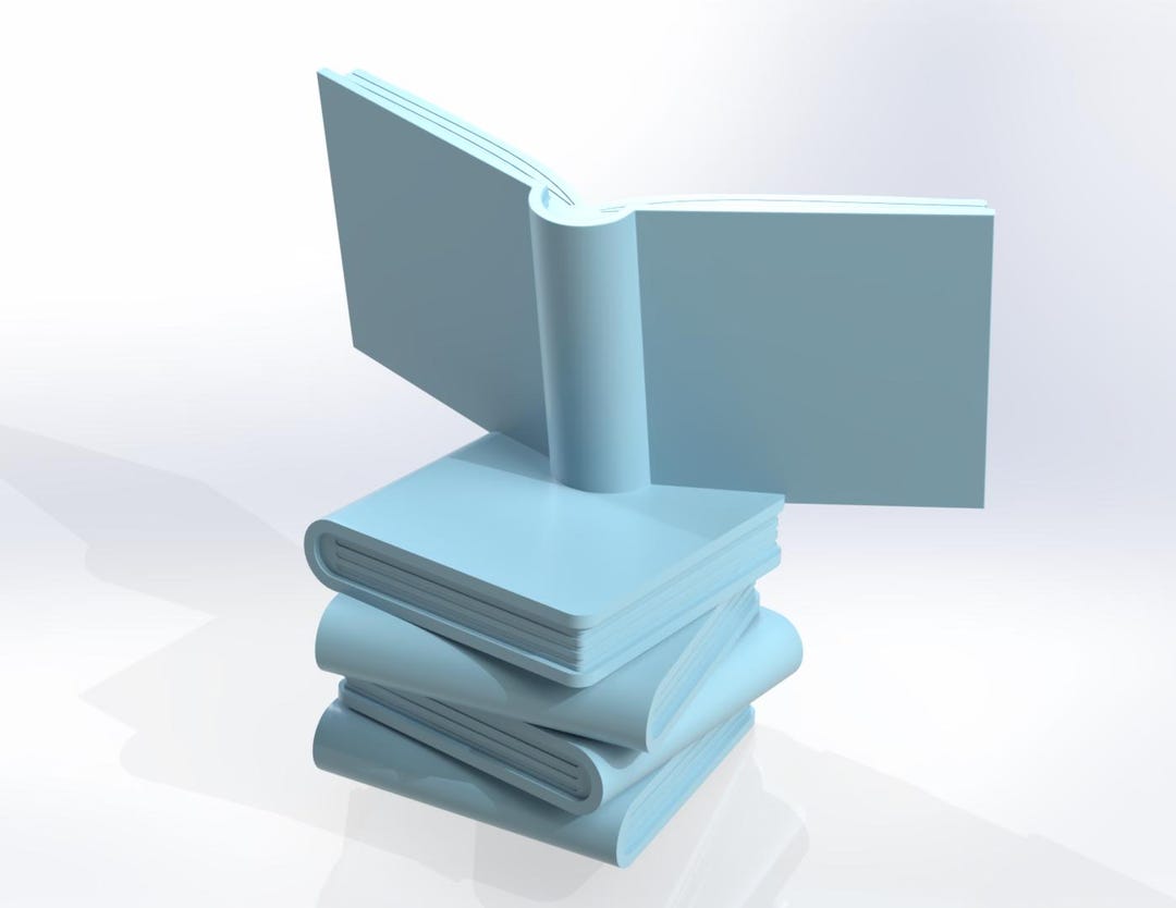 Mini Book Stack STL | 3D Printable Books | Reading Buddy Accessory ...