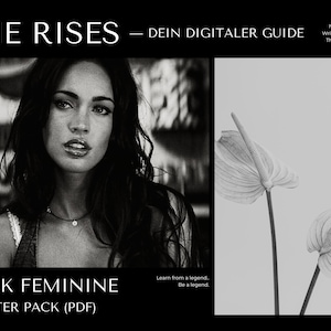 SHE RISES - Dark Feminine Starter Pack | Glow Up Workbook | Basis of Dark Feminine Energy