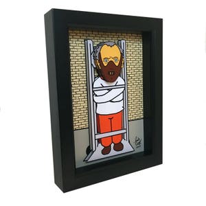 Hannibal Lecter 3D Art: Silence of the Lambs Framed Horror Print