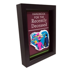 Beetlejuice Decor Handbook for the Recently Deceased 3D Art Beetlejuice Art Print Tim Burton Decor Tim Burton Art Horror Decor Horror Print