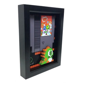 Bubble Bobble 3D Art Print: Framed Nintendo NES Game Decor