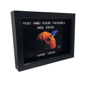 8 Bit Jason Voorhees Art Video Game Art 3D Art Jason Mask Nintendo Art Print Video Game Decor Friday the 13th Art