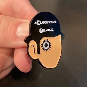 A Clockwork Orange Pin Clockwork Orange Enamel Pin Horror Enamel Pin Horror Pins Stanley Kubrick Korova Milkbar Enamel Pin Game Strong