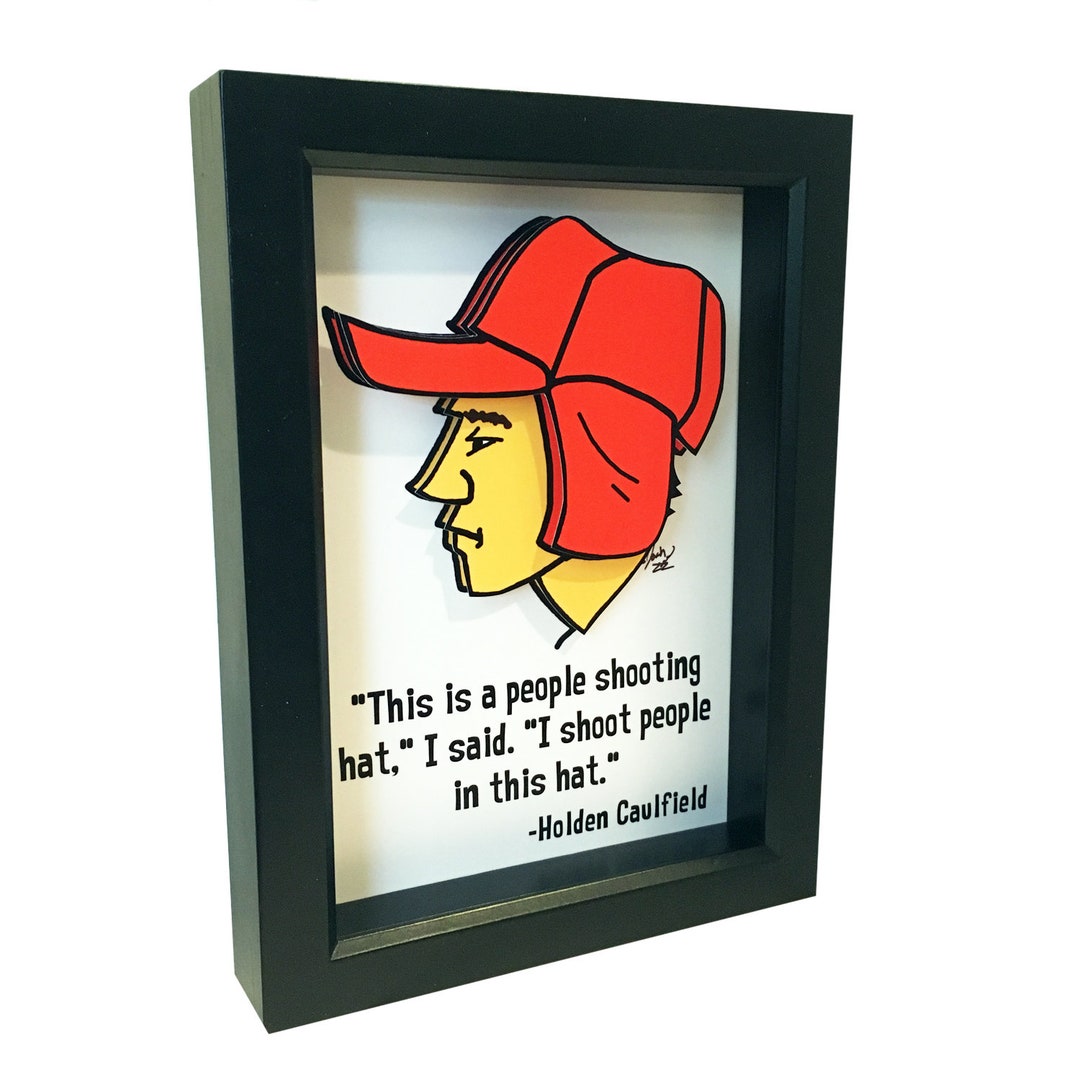The Catcher in the Rye Quote Holden Caulfield Quote 3D Art JD Salinger