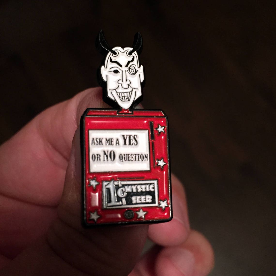 Enamel Pin Twilight Zone Enamel Pin Mystic Seer Enamel Pin Etsy