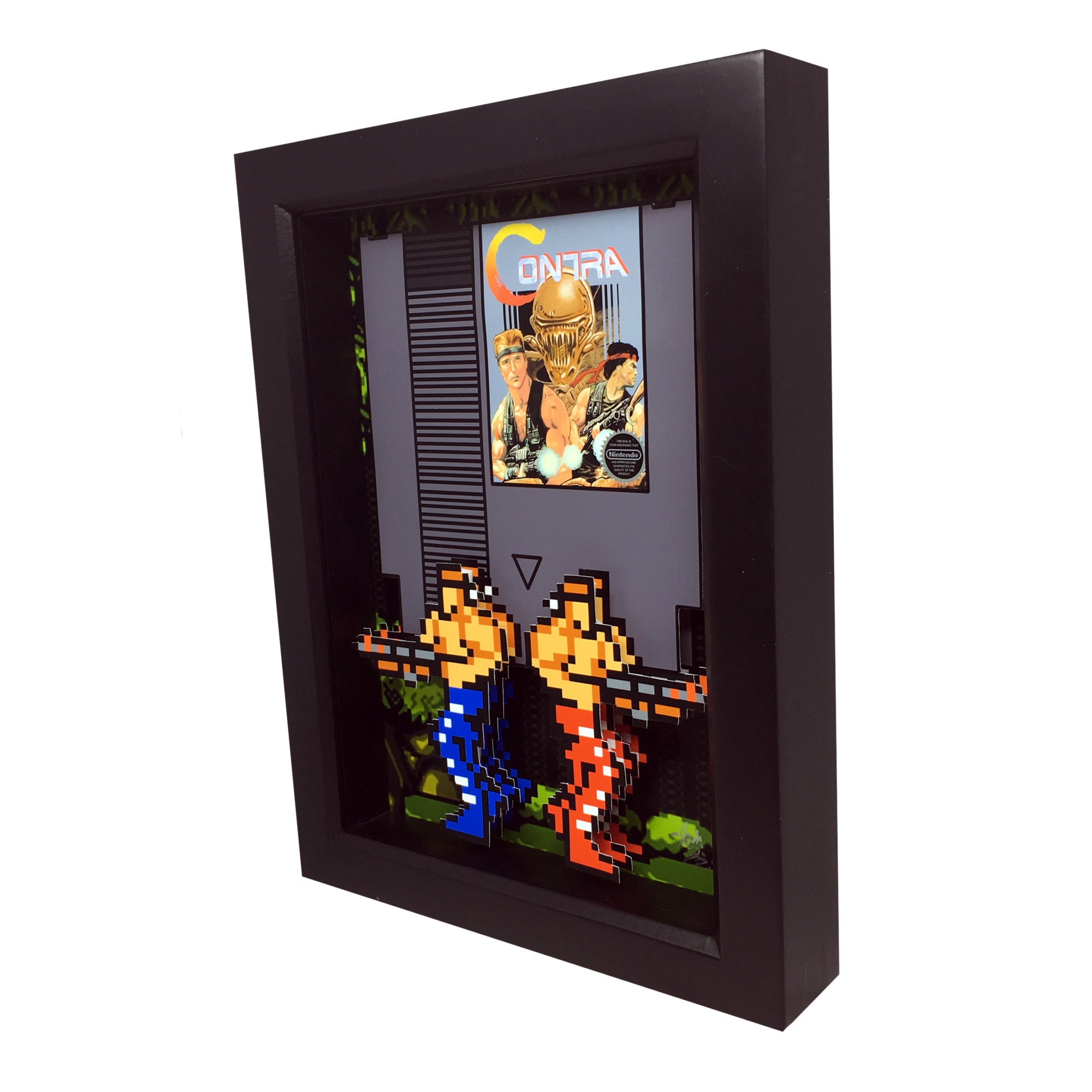 Quadro Decorativo Contra Konami Nintendo Nes 30x42cm A3