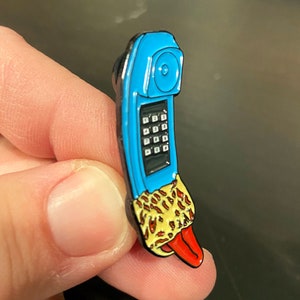 Freddy Krueger Phone Enamel Pin: A Nightmare on Elm Street Horror Pin