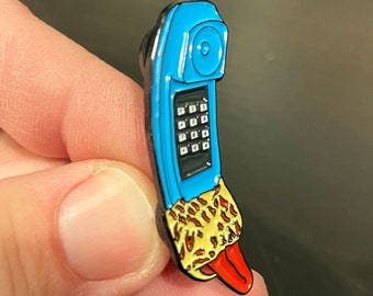 Freddy Krueger Phone Enamel Pin: A Nightmare on Elm Street Horror Pin