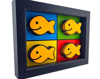 Goldfish Cracker Wall Art: Kitchen Decor 3D Art