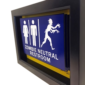Zombie Art Bathroom Decor the Walking Dead Funny Bathroom Art 3D Art ...