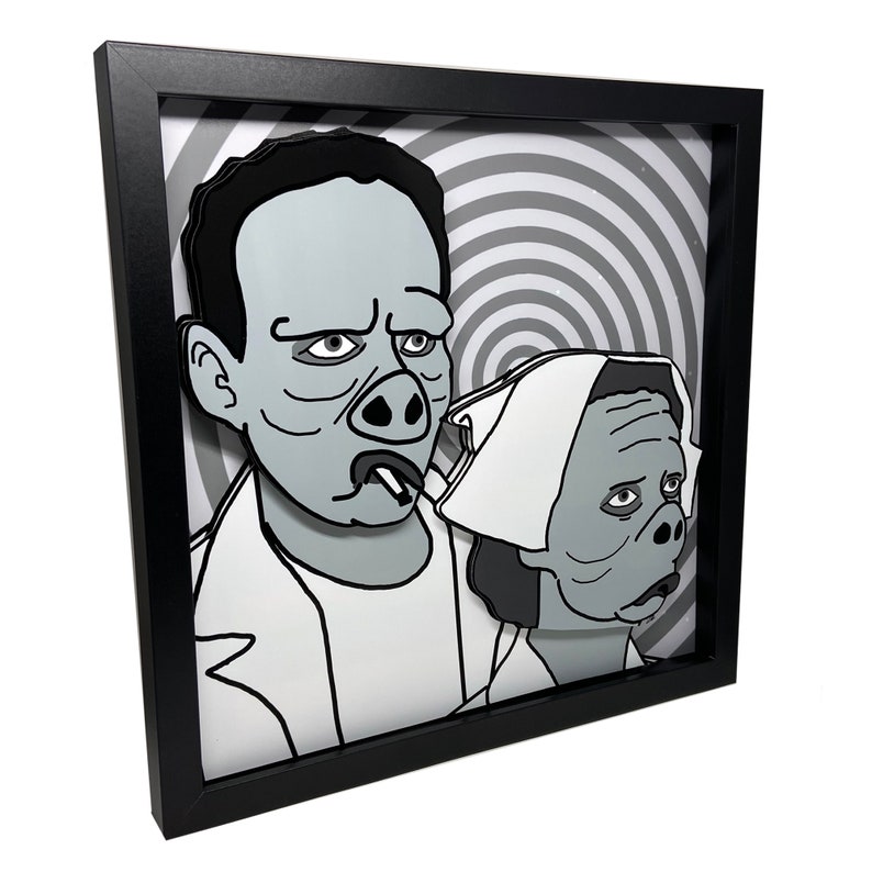 Eye of the Beholder Twilight Zone Art Twilight Zone Print 3D Etsy