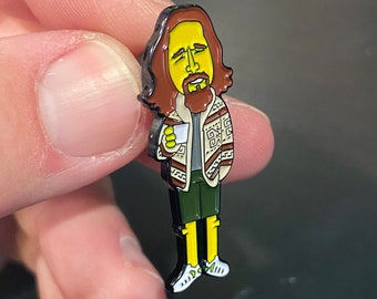 The Dude Enamel Pin: Big Lebowski Sweater Pin (1.45")