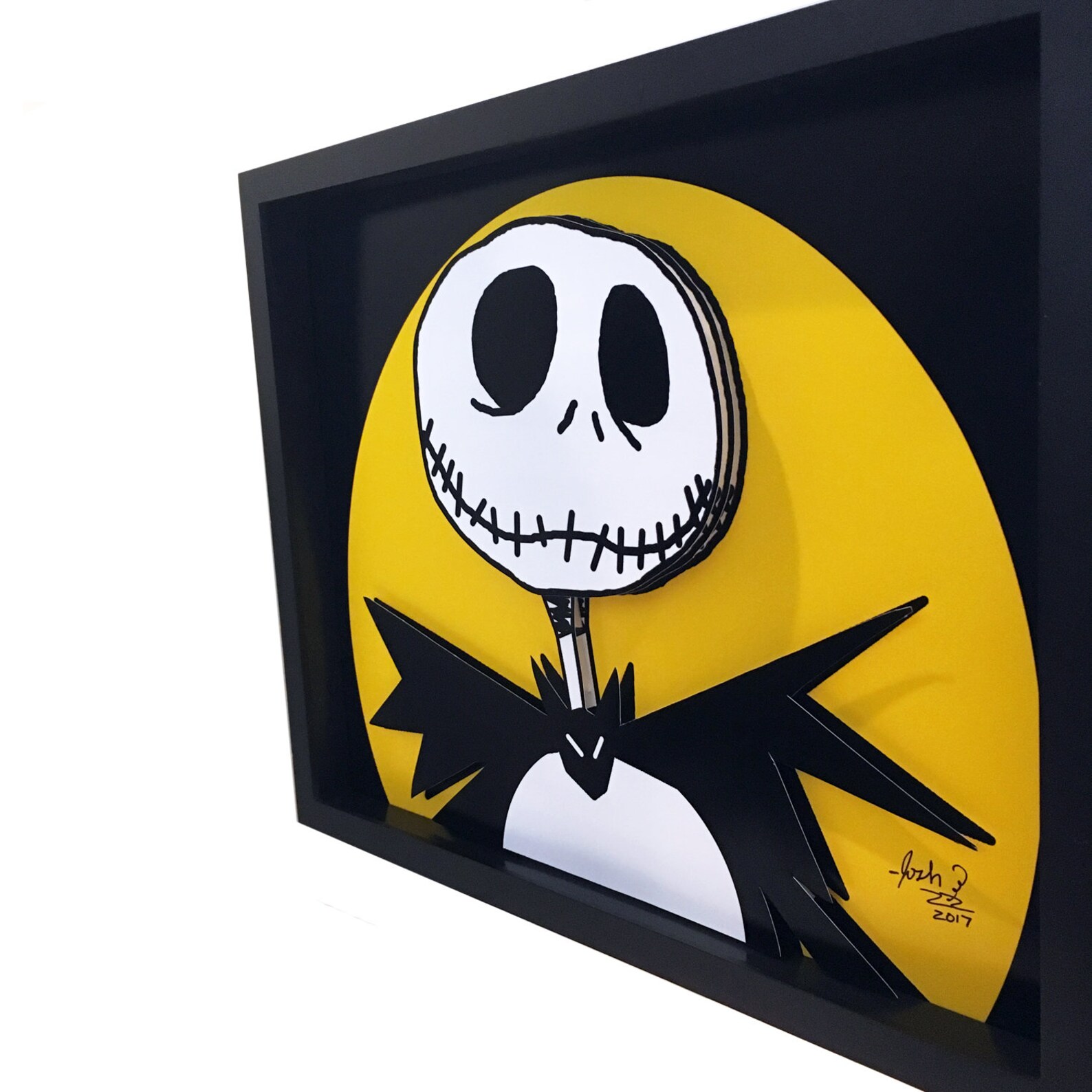 The Nightmare Before Christmas Decor Jack Skellington Art 3D Etsy