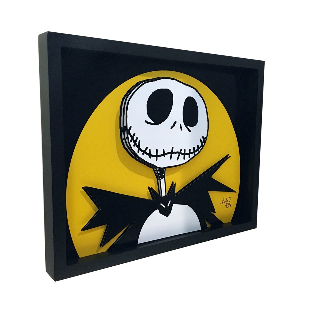 The Nightmare Before Christmas Decor Jack Skellington Art 3D Etsy