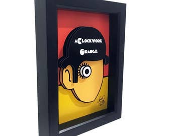 A Clockwork Orange 3D Art: Stanley Kubrick Cult Movie Decor